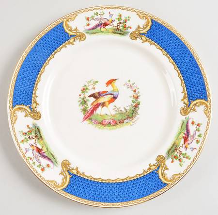 Chelsea Bird Blue Dinner Plate