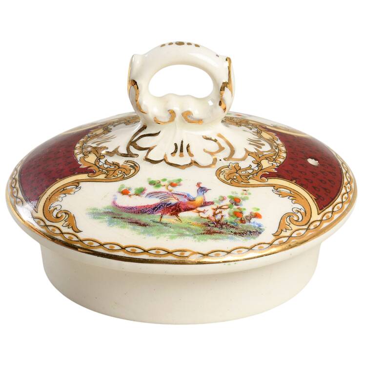 Chelsea Bird Red Lid for Teapot