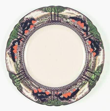 England's Countryside (Scalloped, Gold) by Myott Staffordshire