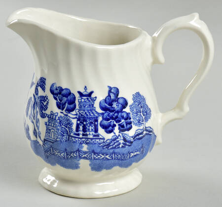 Old Willow Blue Creamer