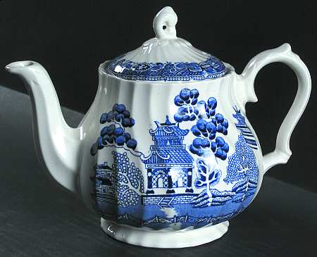 Old Willow Blue Teapot & Lid