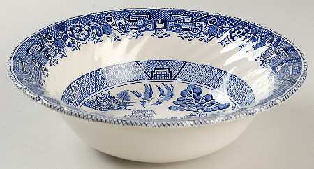 Old Willow Blue 8" Round Vegetable Bowl