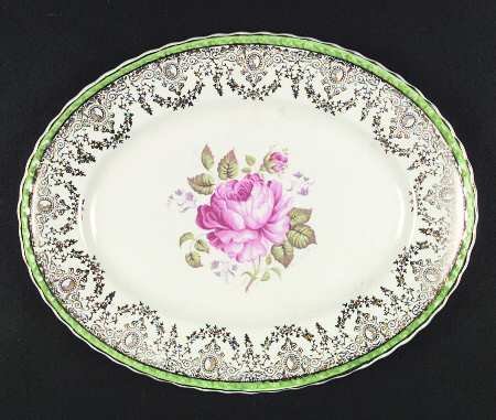 Princess Elizabeth Green by Myott Staffordshire