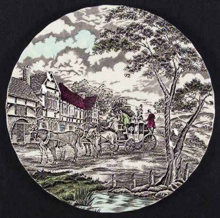 Royal Mail Multicolor (Cream Background) by Myott Staffordshire