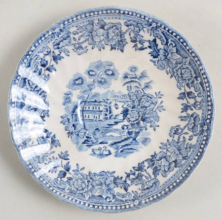 Tonquin Blue (Myott Backstamp) Saucer for Demitasse Cup
