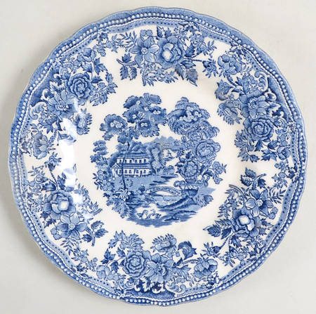 Tonquin Blue (Myott Backstamp) Dessert/Pie Plate