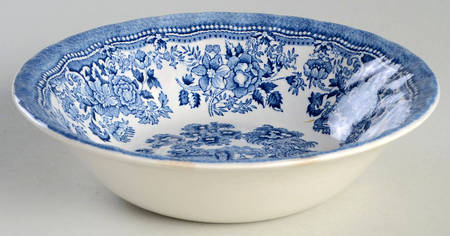 Tonquin Blue (Myott Meakin Backstamp) Coupe Cereal Bowl