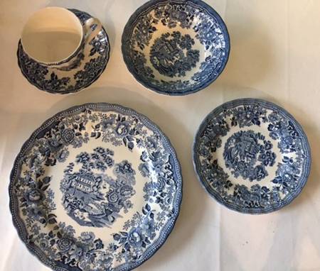 Tonquin Blue (Myott Meakin Backstamp) Bread & Butter Plate