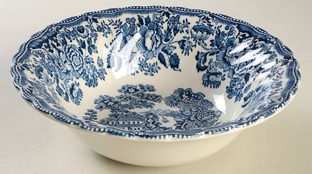 Tonquin Blue (Myott Meakin Backstamp) 8" Round Vegetable Bowl