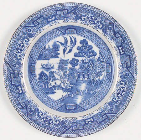 Willow Blue (Gold Trim) by Myott Staffordshire