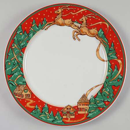 Christmas Fantasy 12" Chop Plate (Round Platter)