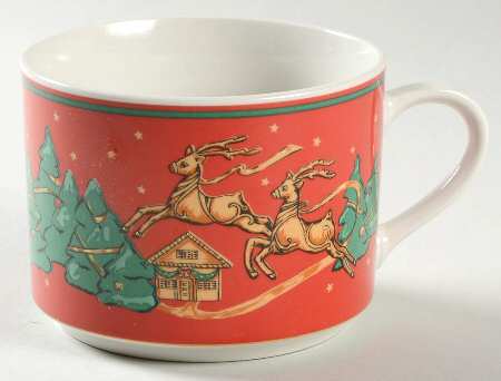 Christmas Fantasy Flat Cup