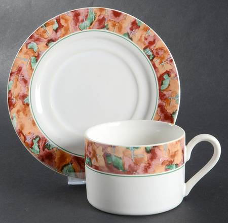 Harvest Flat Cup & Saucer Set