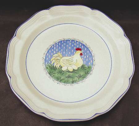 Calico Circle 12" Chop Plate (Round Platter)