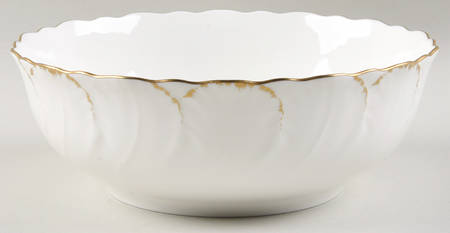 Golden Flair 9" Round Vegetable Bowl