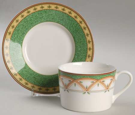 Lemon Twist Flat Cup & Saucer Set