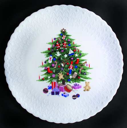 Christmas Spirit Cake Plate