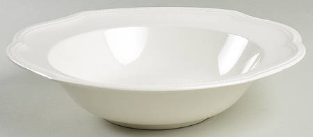 Newport White 10" Round Vegetable Bowl