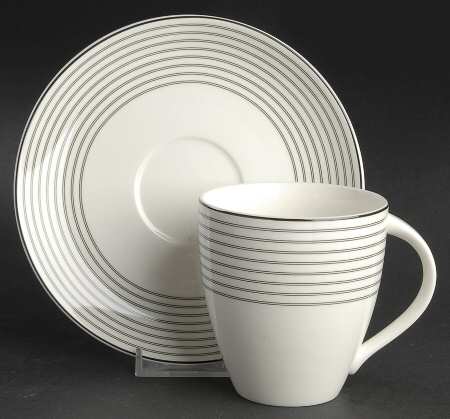 Overture Flat Cup & Saucer Set