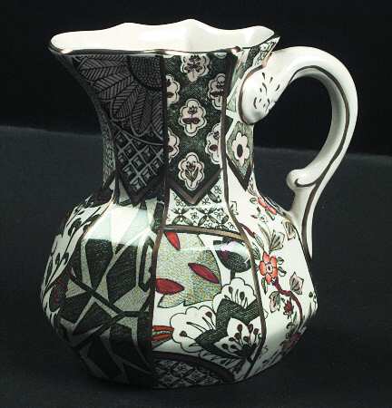 Applique Green Pitcher