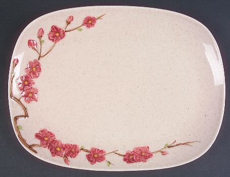Peachtree 13" Oval Serving Platter by Montgomery Ward