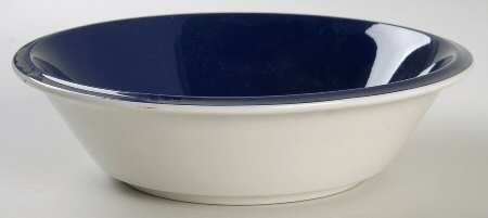 Country Store Navy Blue Soup/Cereal Bowl