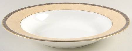 Victorian Ivory Rim Soup Bowl