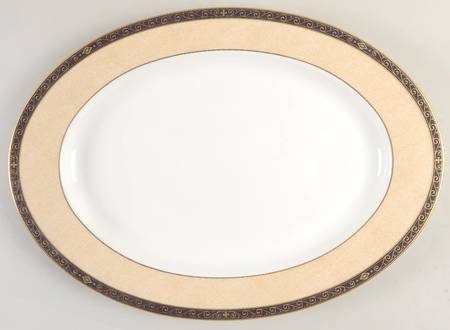 Victorian Ivory 15" Oval Serving Platter