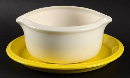 Forecast Yellow Gravy Boat & Underplate