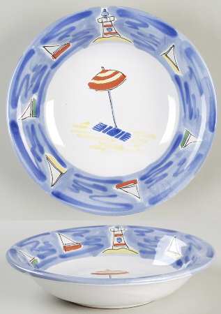 Beach Scene Coupe Cereal Bowl