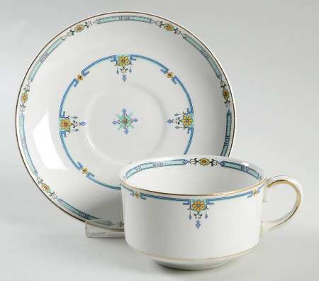 Fairhaven Flat Cup & Saucer Set by Alfred Meakin
