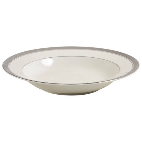 Palatial Platinum Rim Soup Bowl