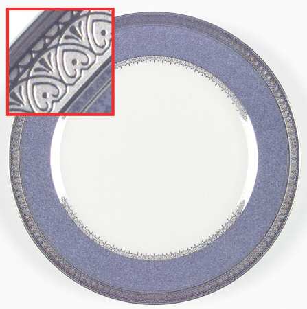Palatial Platinum Accent Luncheon Plate