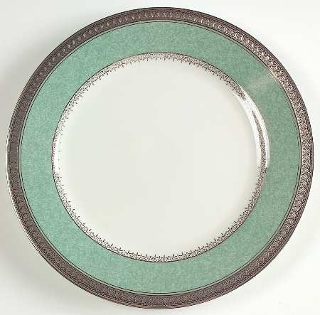 Palatial Platinum Accent Luncheon Plate