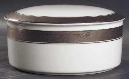 Palatial Platinum 4" Round Box & Lid