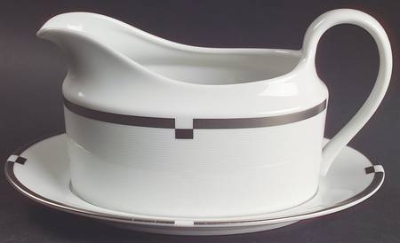 Invitation Platinum Gravy Boat & Underplate