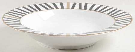 Varsity Black 10" Round Vegetable Bowl