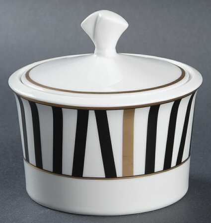 Varsity Black Sugar Bowl & Lid