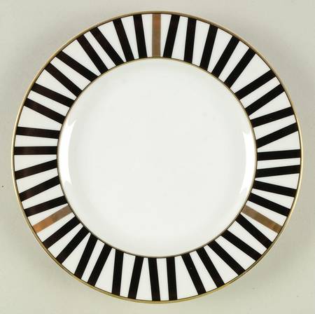 Varsity Black Salad Plate