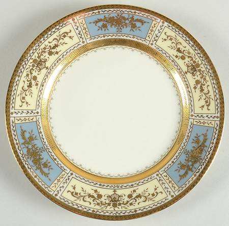 Pompadour Blue Salad Plate
