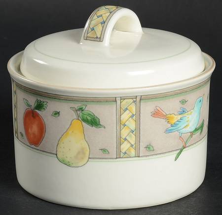 Summer Jewels Sugar Bowl & Lid