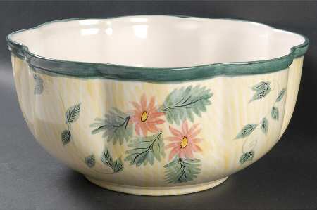 Summer Jewels Scalloped Serving Bowl