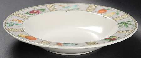 Summer Jewels Large Rim Soup Bowl