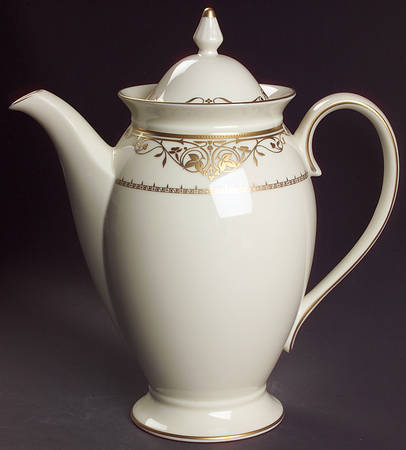 Villa Gold Coffee Pot & Lid
