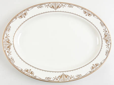 Villa Gold 14" Oval Serving Platter
