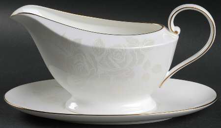 Rosewood Gold Gravy Boat & Underplate