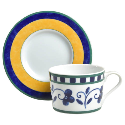 Firenze (Porcelain) Flat Cup & Saucer Set