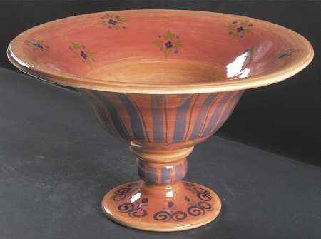 Granada Red Footed Bowl