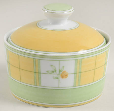 English Rose (Porcelain) Sugar Bowl & Lid