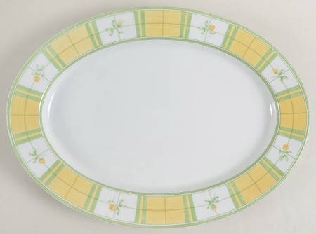 English Rose (Porcelain) 15" Oval Serving Platter